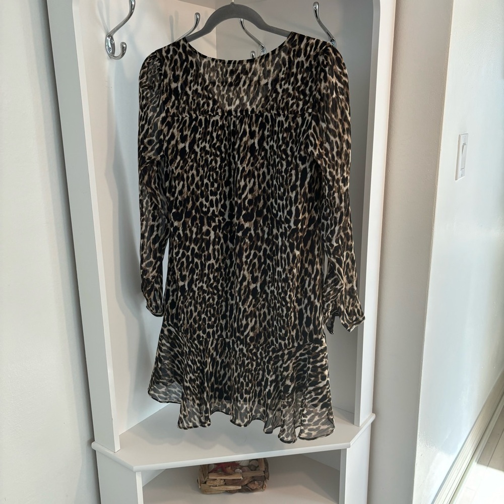 Banana Republic leopard short dress size 2